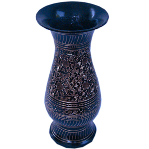 Little India Antique Golden Meenakari Work Flower Vase -168