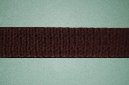 1.5 Inch Heavy Elastic Brown Plain