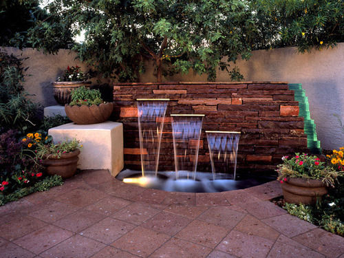 Outdoor Fountains Sheet Fall Cascade