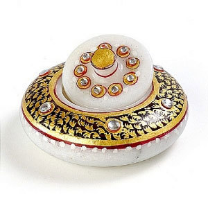 Marvel in Marble - Utility container (Sindoor Dani) - 039