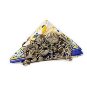 Stylish Napkin holder in oxidised metal - WHM0905