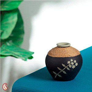Stylish Pot Designed with Jute