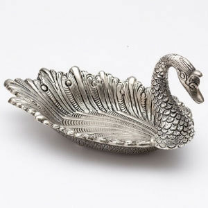 Handcrafted Antique look multiutility Swan Bowl -