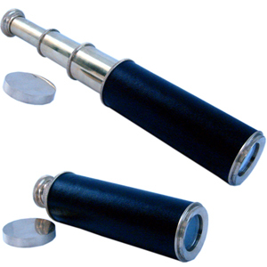 शुद्ध पीतल और चमड़े में लिटिल इंडिया रॉयल रियल टेलीस्कोप 199