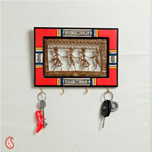 Dhokra Work Key Holder Big