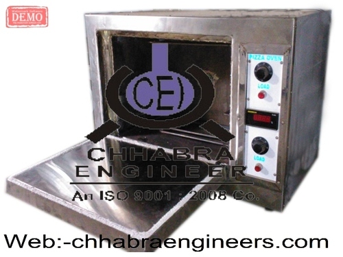 Pizza Oven - Stainless Steel, 20" x 10" x 12" Internal Chamber , Electric with Mechanical Thermostat & Reinforced Glass Window for Monitoring