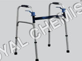 Sc 4040 Walker With Hand Lift - Steel Chrome Frame, 60x50cm | Adjustable Handle, Folding, Better Gripping