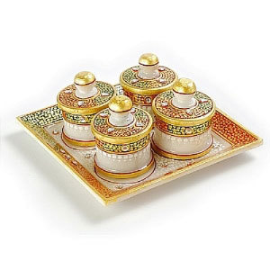 Marvel in Marble - Tray with containers - 041