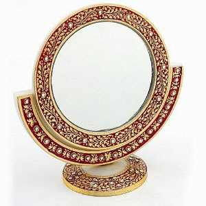 Marvel in Marble - Gold Embossed Mirror - 58