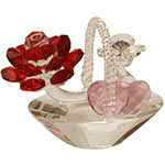 Charming Crystal Basket of Love