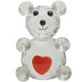 Crystal Teddy Bear with Heart Gift