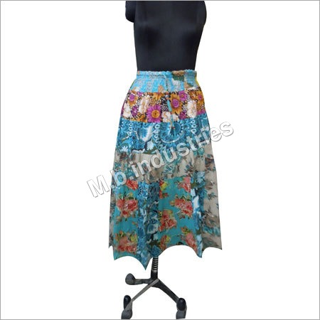 Printed Flower Skirt