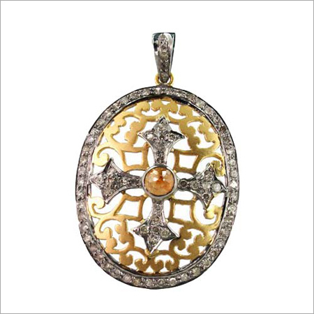 Gold Diamond Cross pendant