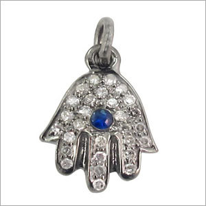 Diamond Pave Hamsa Hand Charm
