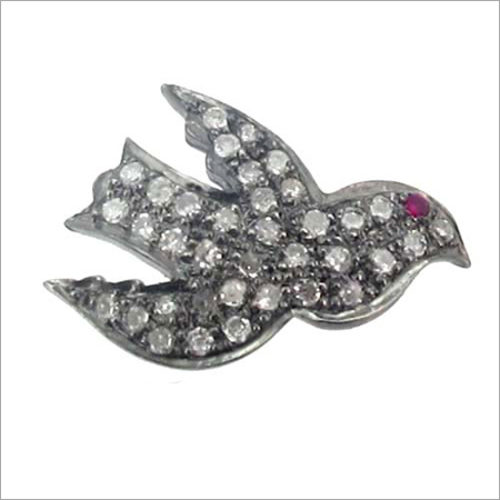 Pave Diamond Bird Pendant