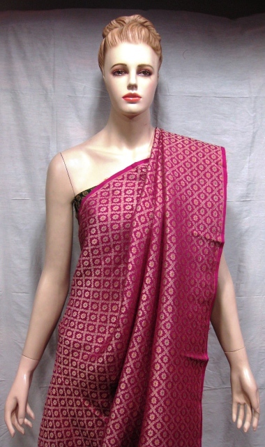 Sarees - Silk, 5.5 Meters, Maroon | Elegant Design, Soft Fabric, Jacquard Weave, Comfortable Drape