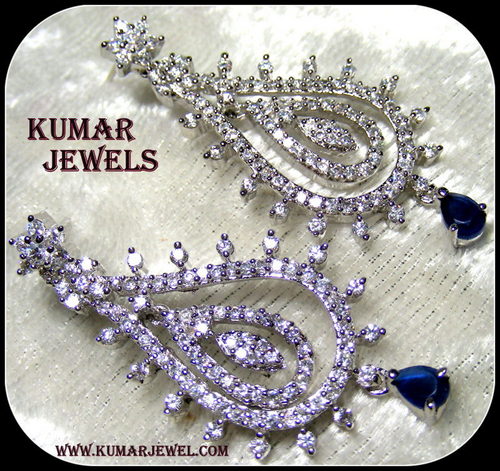 diamond style earring.