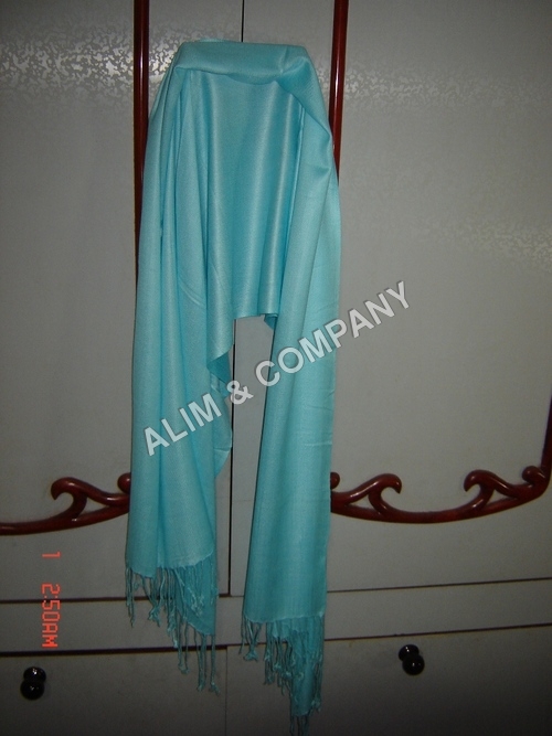 Shiny Sky blue Pashmina