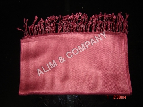 Maroon Plain Pashmina