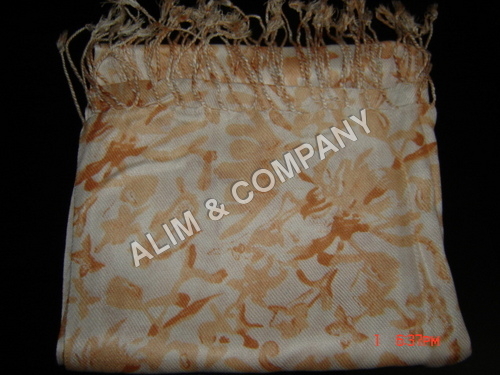 Beige Printed Pashmina