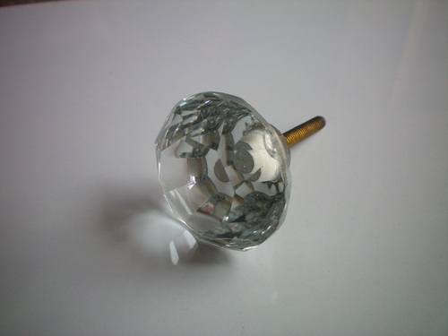 Glass Knob - Clear Glass, 25mm Diameter x 15mm Height | Elegant Design, Durable Material, Easy Installation, Various Sizes