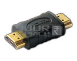 HDMI 19Pin Male to HDMI Male Adaptor - ABS Plastic, 50mm, Gold Plated | 18Gbps Bandwidth, Signal Transfer, Compact Durable Design