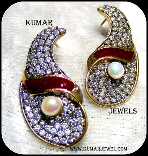 CZ designer earrings.