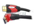 HDMI Male Straight to HDMI 90A Male Right Angle Cord - 15Meters