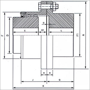 Nuflex Flexible Gear Coupling for Paper Refiner