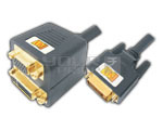 DVI 24+1 Pin Male to DVI Female 24+5 OR VGA Female 15 Pin Cord