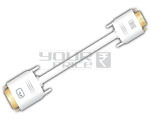 DVI-A (12+5) Pin Male to VGA HDDB 15 Pin Female Cord - 1.5m White PVC, Digital Transfer, Fast Reliable Connection