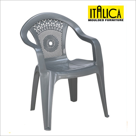 Leisure Designer Plastic Dining Chair - Plastic, 778-850x540-570x420-440 mm, Grey | Durable, Lightweight, Stackable, Stylish, Comfortable, Easy to Clean