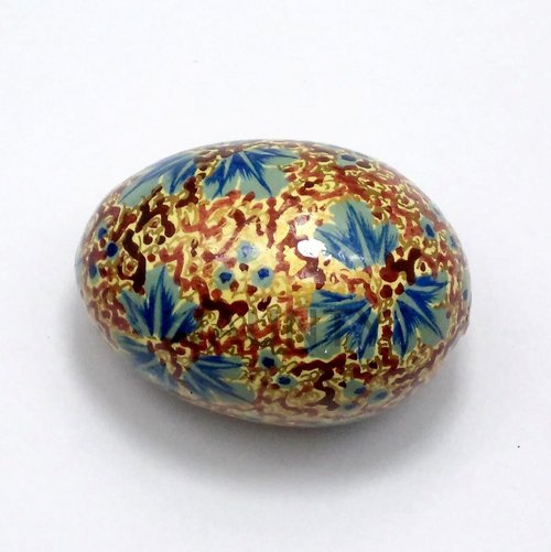 Eggs - Paper Mache, Various Sizes, Gold | Floral Design, Handmade, Decorative, Collectible