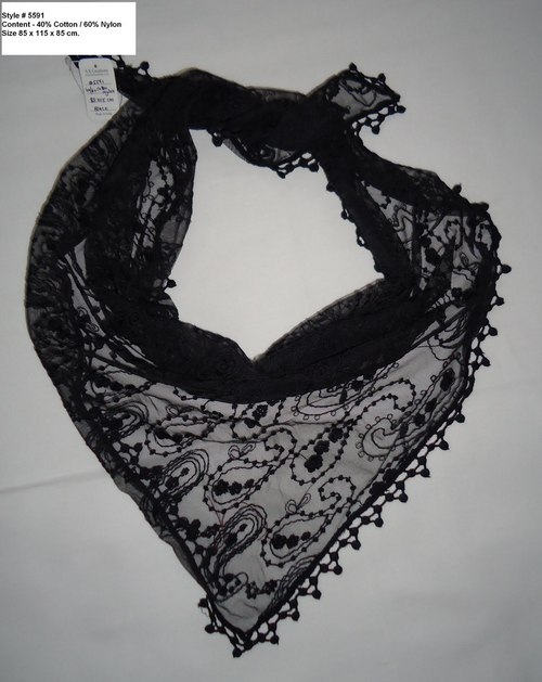 Net schiffli scarf