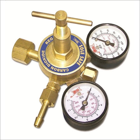 Brass Singlestage Double Gauge Super Delux Co2 Regulator