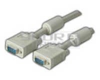Vga Male To Vga Male With Ferrite Core (3+8) Rgb Svga Monitor Cable - 20 Meters