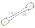 SVGA Male to SVGA Male - 30 Meters Copper Conductor White Shielded Cable UI2919 Certified