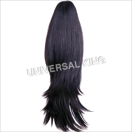 Human Hair Ponytails - 18-24 Inches Black | Durable Easy Styling Natural Look Soft Versatile Washable Skin Safe Straight Texture