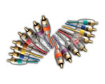8 RCA Plug to 8 RCA Plug Cord Heavy Duty - Copper, 1.5 Meters, Black | Noise-Free, Shielded, Clear Picture
