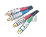 2 RCA Male to 2 RCA Female Cord Low Noise Digital Cable - 3 Meters