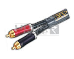 2 RCA Plug to 2 RCA Plug Cord Digital High Power with Strong Electromagnetic (EMI) - Copper, 5 Meter, Black | EMI Shielding, Audiophile Sound, Color Coded
