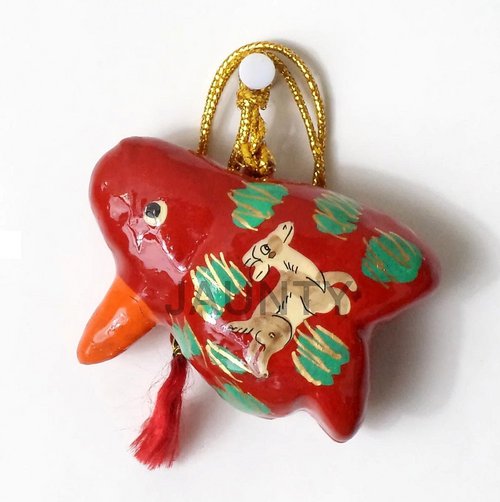 Christmas Hanging - Paper Mache, Various Sizes, Red | Beautiful Decor, Unique Design, Lightweight, Easy Hanging