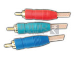 RGB Plug to RGB Plug Cord with OFC Transparent Cable (100% SHIELDED) - 1.5 Meters