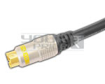 S-Video 4 Pin Mini Din Plug to 4 Pin Mini DIN Plug Cord (Digital Link) - 1.5 Meters PVC Black, Copper Conductor, High Definition Imaging