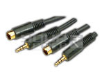 S-Video 4 Pin Mini Din Plug + EP Stereo Plug 3.5mm to 4 Pin Mini Din Plug+ EP Stereo Plug 3.5mm Cord