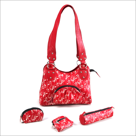 Fancy Leather Purse - Genuine Leather, 10x12x5 inches, Red | Zipper Closure, Stylish Design, Multiple Pockets, Durable, Trendy