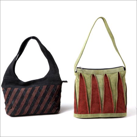 Leather Fancy Bags - Genuine Leather, Brown, Zipper Closure | Stylish Design, Durable, Versatile Use
