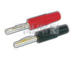 4 mm Plug Solderable Type - Brass 4 mm, Red/Black, Gold Plated | Secure Connection, Easy Soldering, Durable Design