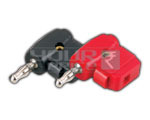 4 mm Right Angle Plug (Spring Loaded Cable Entry) Stackable From Rear