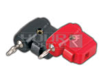2 mm Right Angle Plug (Spring Loaded Cable Entry) Stackable From Rear